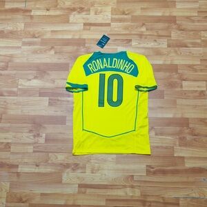 RONALDINHO #10 HOME JERSEY 2004 BRAZIL